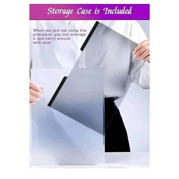 Magnetic Laptop Privacy Screen 16 Inch 16:10 Ratio  Removable Anti-glare Blue Li - Picture 8 of 11